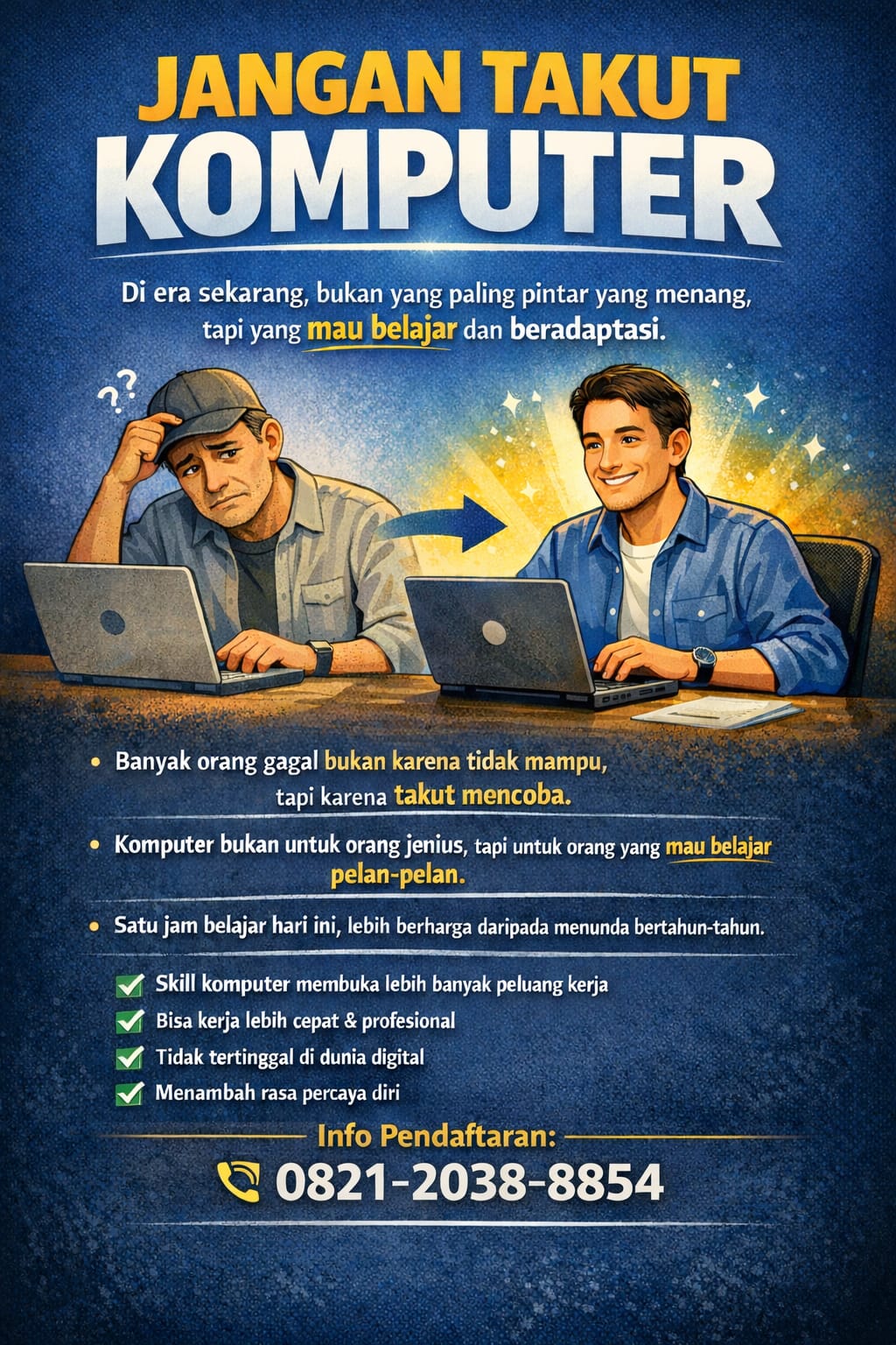 Tempat Belajar Komputer Lengkap dari Dasar hingga Profesional di Rumah Belajar Komputer Privat YMII