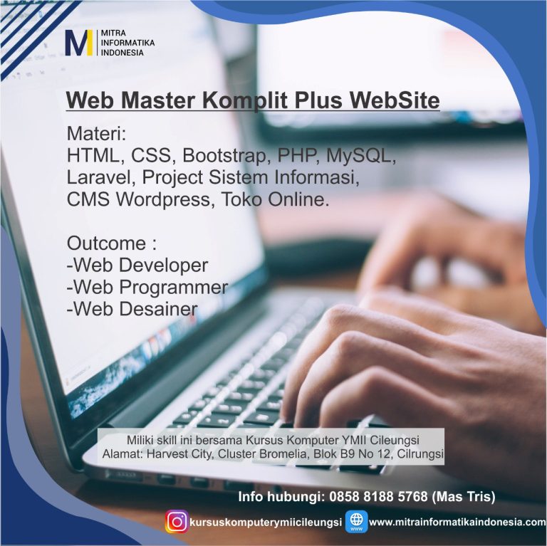 Kursus Web Master sampai bisa buat Sistem Informasi berbasis Web ...