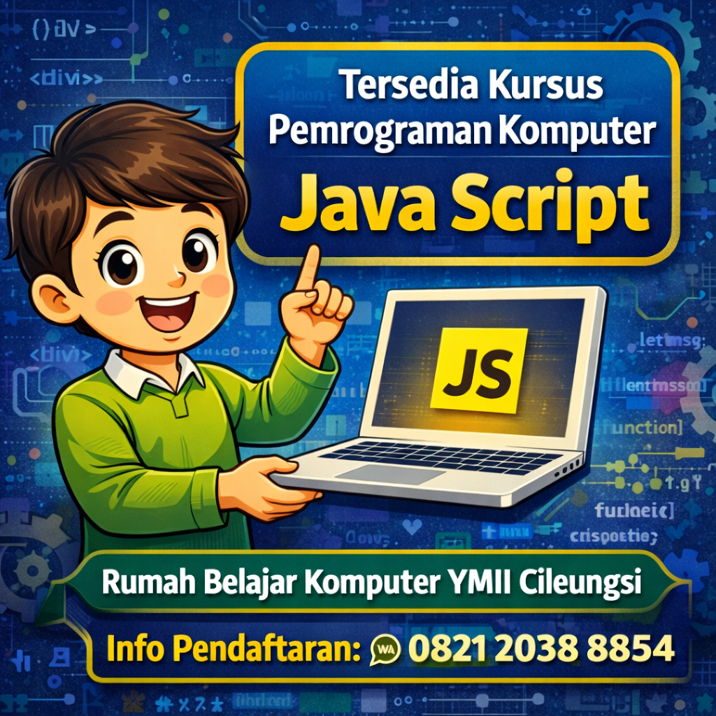Paket Kursus Java Script di Rumah Belajar Komputer YMII Cileungsi