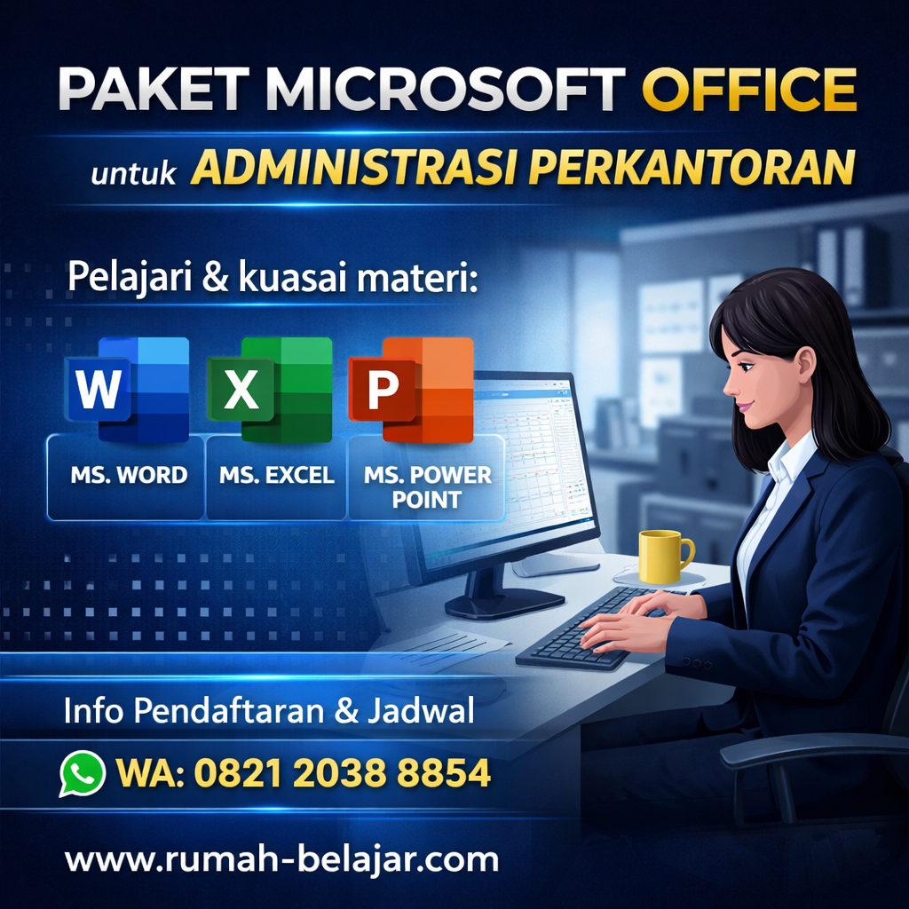 kursus microsoft office administrasi perkantoran cileungsi